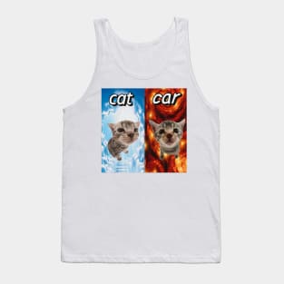 Cat vs Car Tank Top